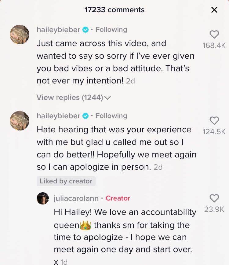 Hailey Bieber, TikTok