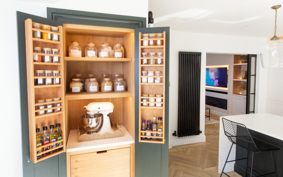 Jane and Paul had to be clever with the limited space they had to achieve their long-dreamed-of pantry