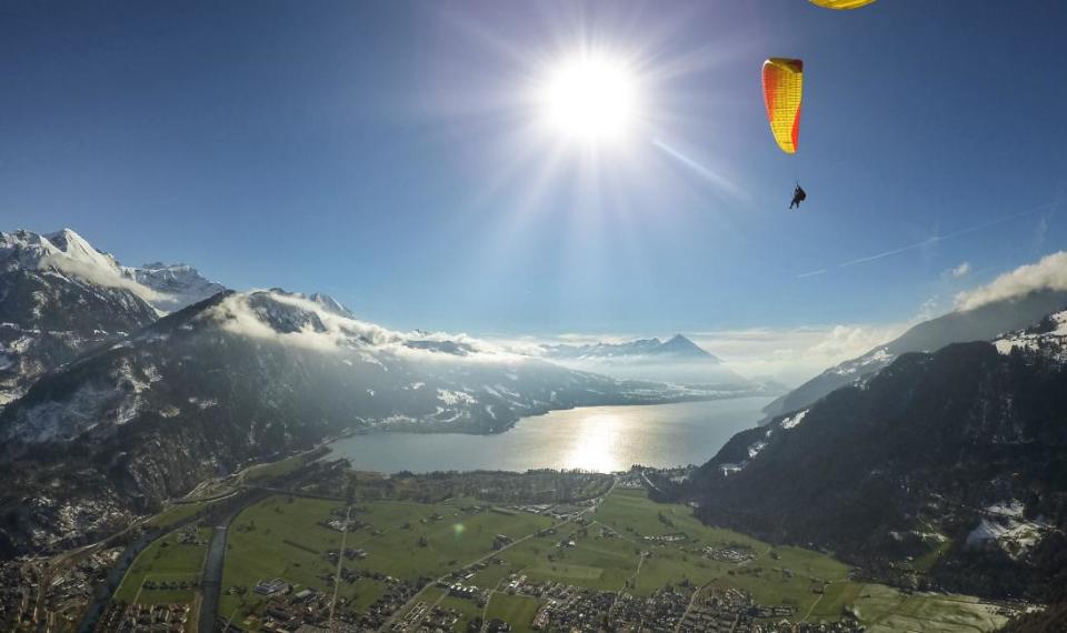 Paragliding Experience in Interlaken | Switzerland. (Photo: KKday SG)