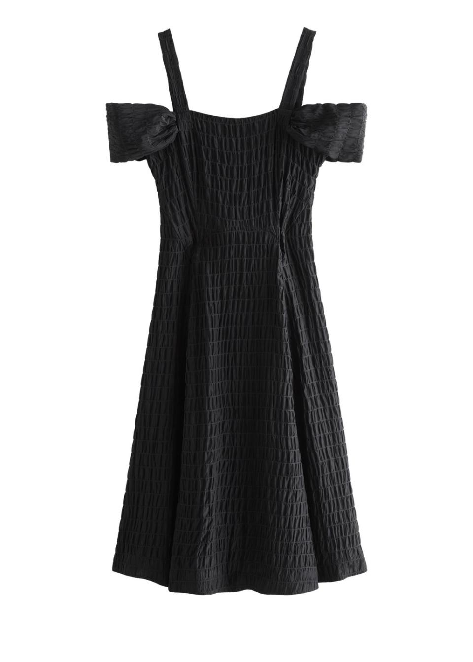 <p>Dress, £165</p><p><a class="link " href="https://go.redirectingat.com?id=127X1599956&url=https%3A%2F%2Fwww.stories.com%2Fen_gbp%2Fco-lab-coming-soon.html&sref=https%3A%2F%2Fwww.redonline.co.uk%2Ffashion%2Fshopping%2Fg36115803%2Fand-other-stories-rejina-pyo%2F" rel="nofollow noopener" target="_blank" data-ylk="slk:SHOP & OTHER STORIES;elm:context_link;itc:0;sec:content-canvas">SHOP & OTHER STORIES</a></p>