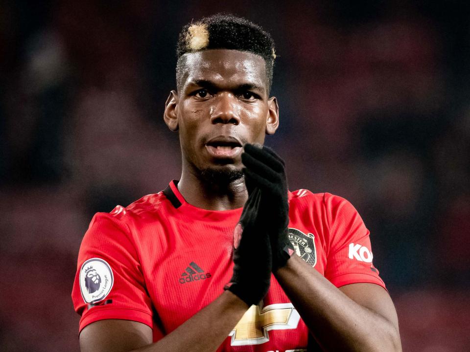 Manchester United midfielder Paul Pogba: Getty