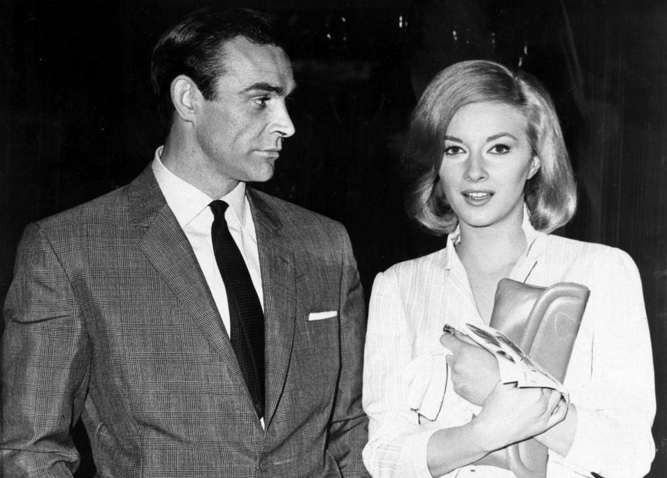 Connery and Italian actress Daniela Bianchi in Istanbul in 1963 while filming 'From Russia with Love'.