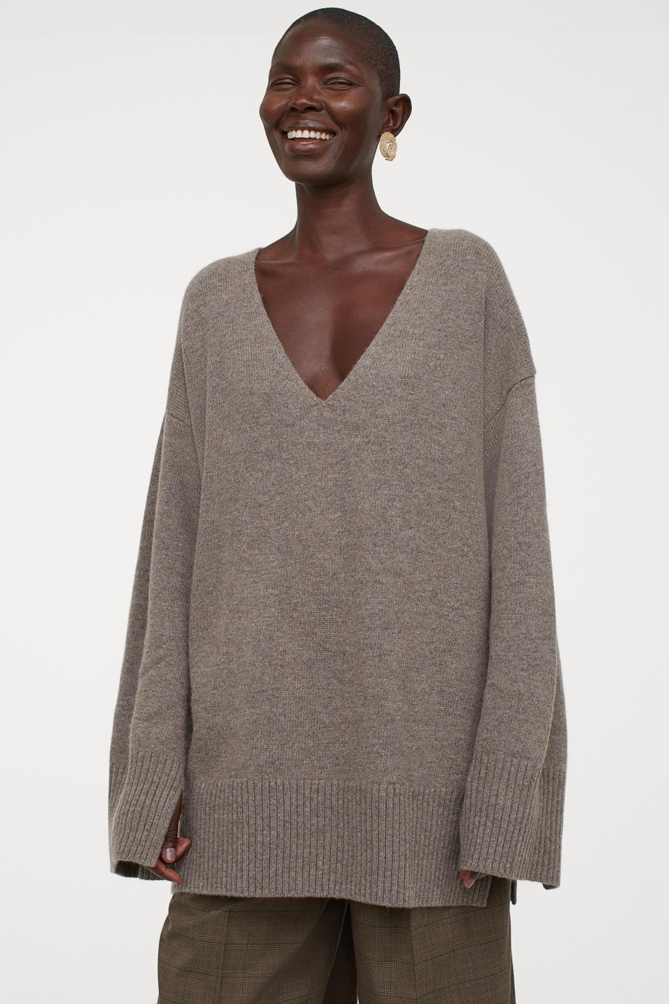 Oversized Wool-blend Sweater. Image via H&M.