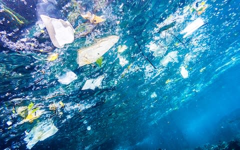 Plastics in the ocean - Credit: Getty
