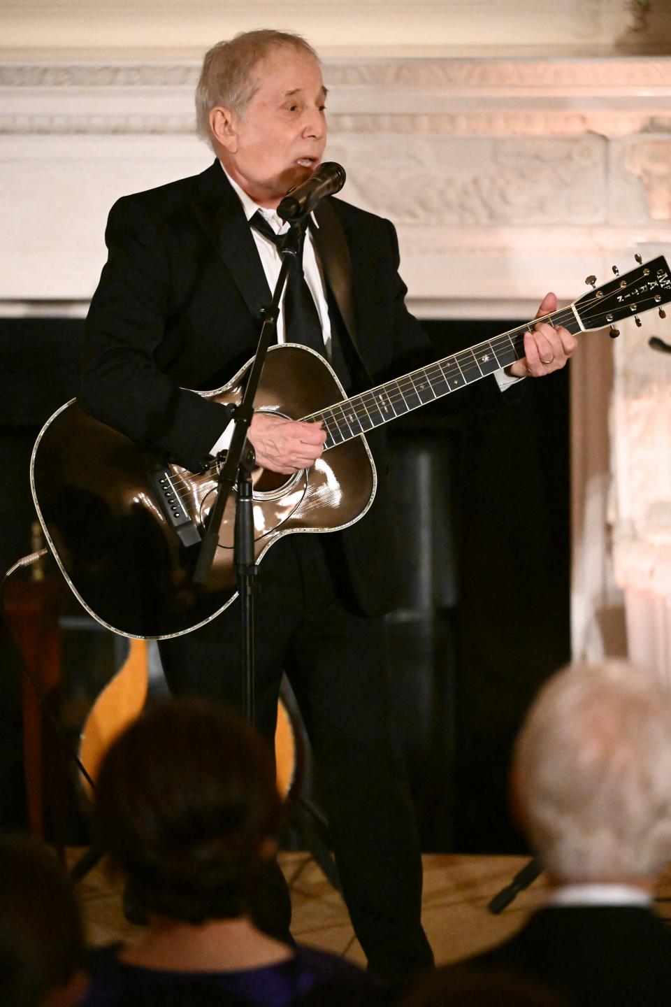 Paul Simon performs during a reception hosted by President Joe Biden and first lady Jill Biden for Japanese Prime Minister Fumio Kishida and his wife Yuko Kishida at the White House on April 10, 2024.