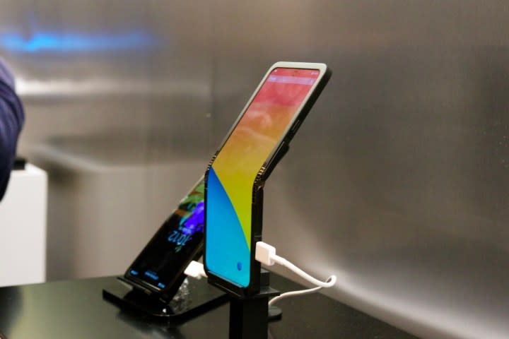 Samsung's "In&Out" folding phone concept at CES 2024.