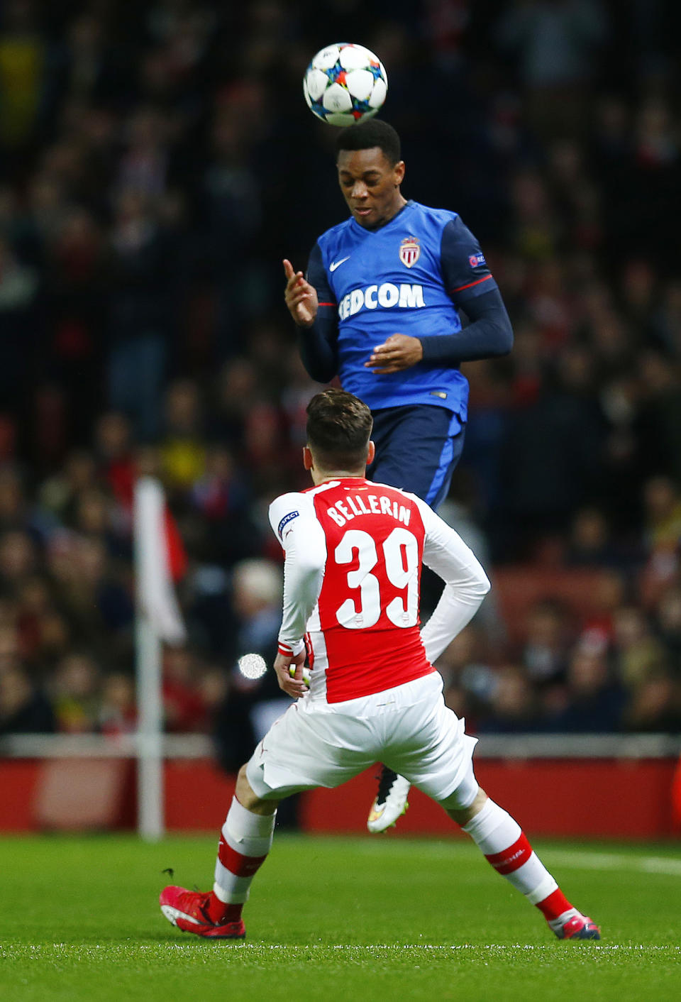 Football - Arsenal v AS Monaco - UEFA Champions League Second Round First Leg - Emirates Stadium, London, England - 25/2/15 Arsenal's Hector Bellerin in action with Monaco's Anthony Martial Reuters / Eddie Keogh Livepic EDITORIAL USE ONLY.