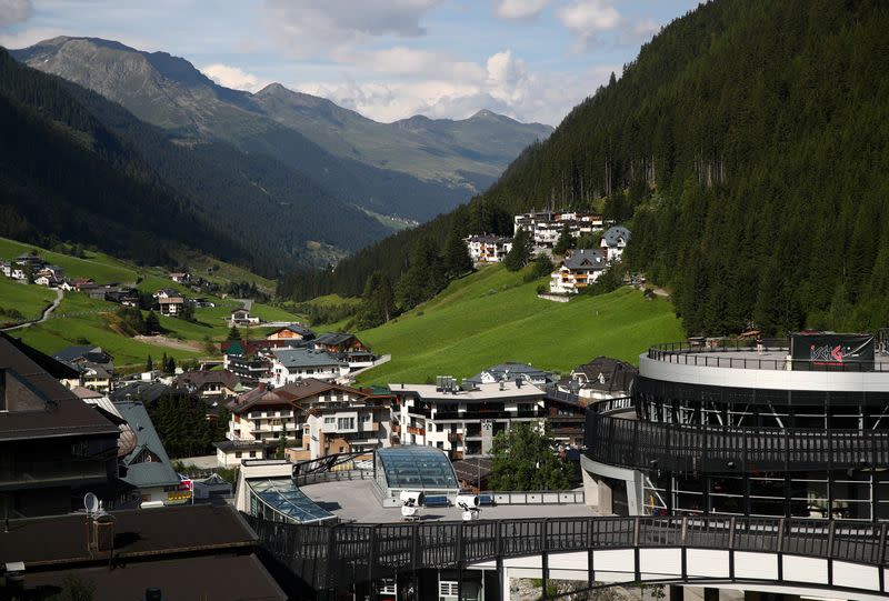 A general view of the village in Ischgl