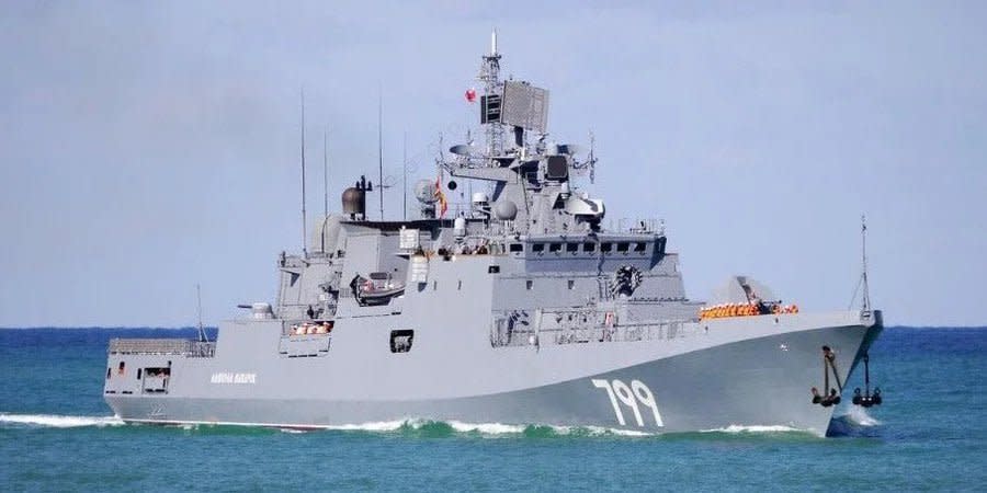 The Admiral Makarov frigate was probably attacked by drones