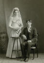 <p>“Today, most people marry for love, or at least that’s the way it is in the Western world.” (Pictured: Vintage wedding portraits from “I Do, I Do” exhibit) </p>