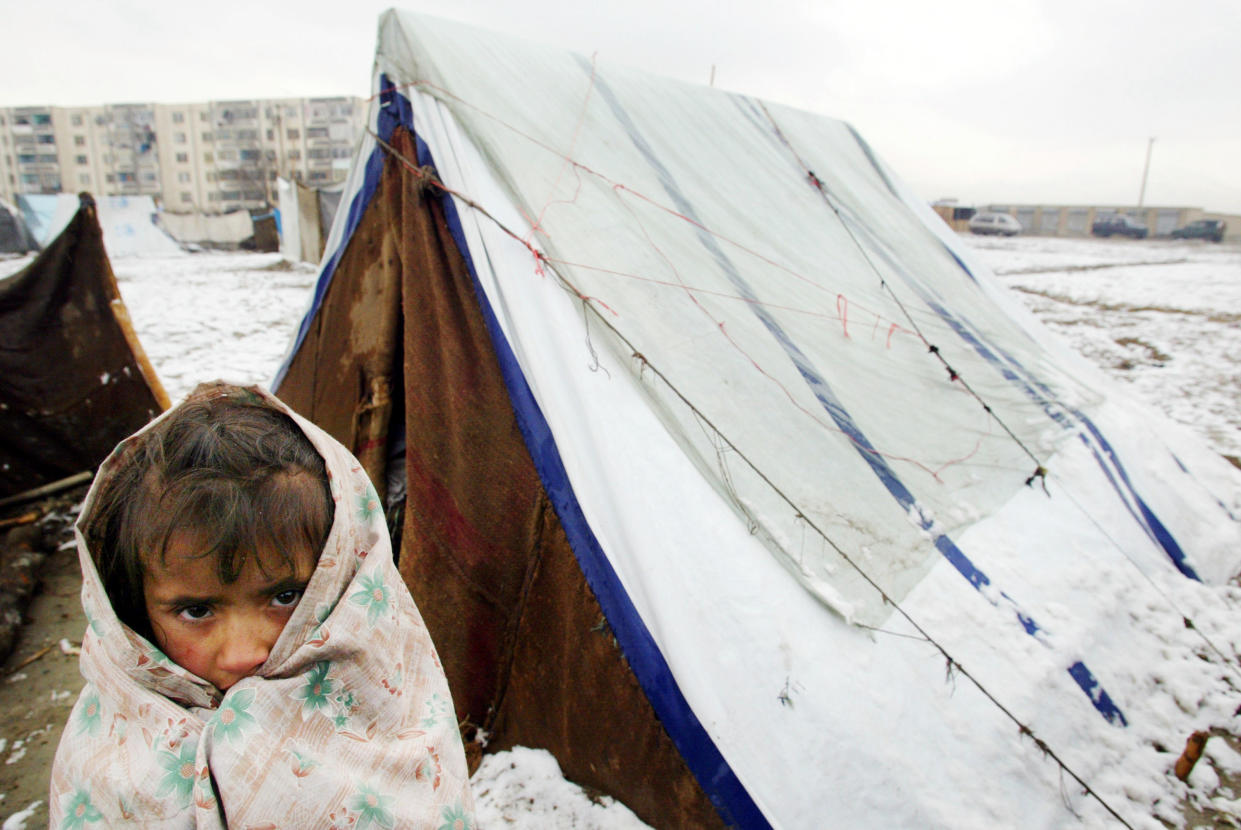 An Afghan girl