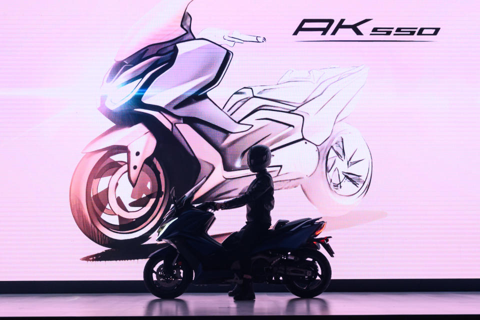 8. Kymco AK 550 是品牌五十週年慶發表的品牌旗艦車款。