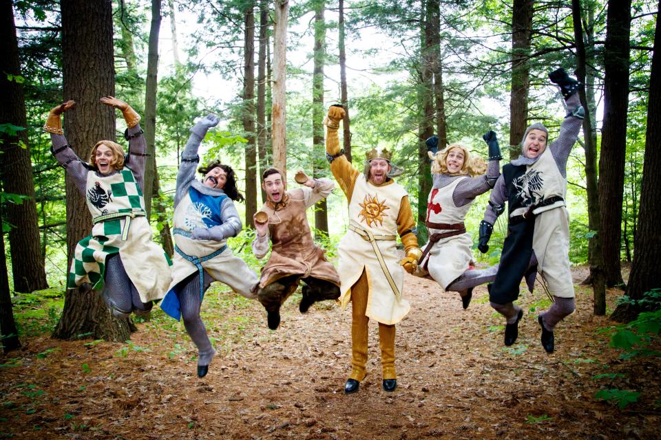 The St. Michael’s Playhouse production “Monty Python’s Spamalot” retells the story of King Arthur and his quest for the Holy Grail in a fractured-fairy-tale sort of way.