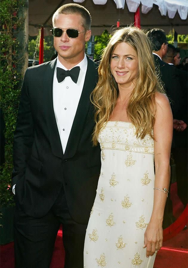 Brad and Jen in happier times. Photo: Getty Images