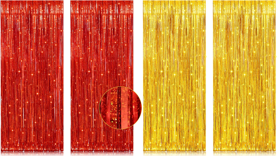 Pigetale Metallic Tinsel Curtains Amazon