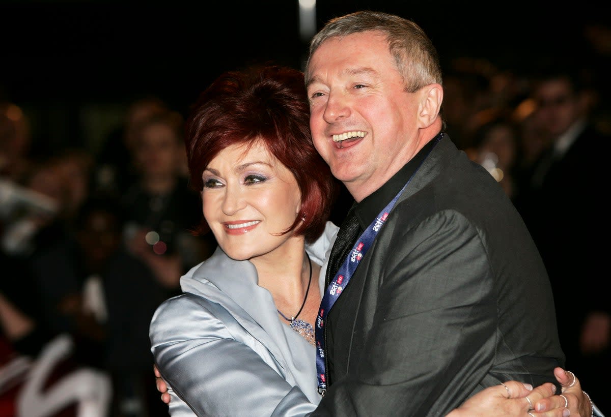 Sharon Osbourne and Louis Walsh pictured together in 2007 (Getty Images)