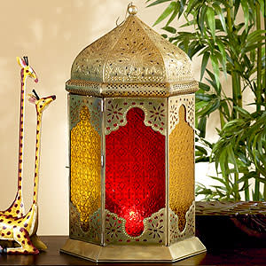 This Brass Floor Lantern ($79) is over two feet tall, and will really add some Moroccan flair toâ€¦