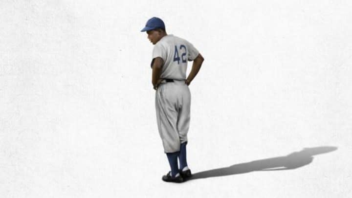 Jackie Robinson in promo art for History's After Jackie.