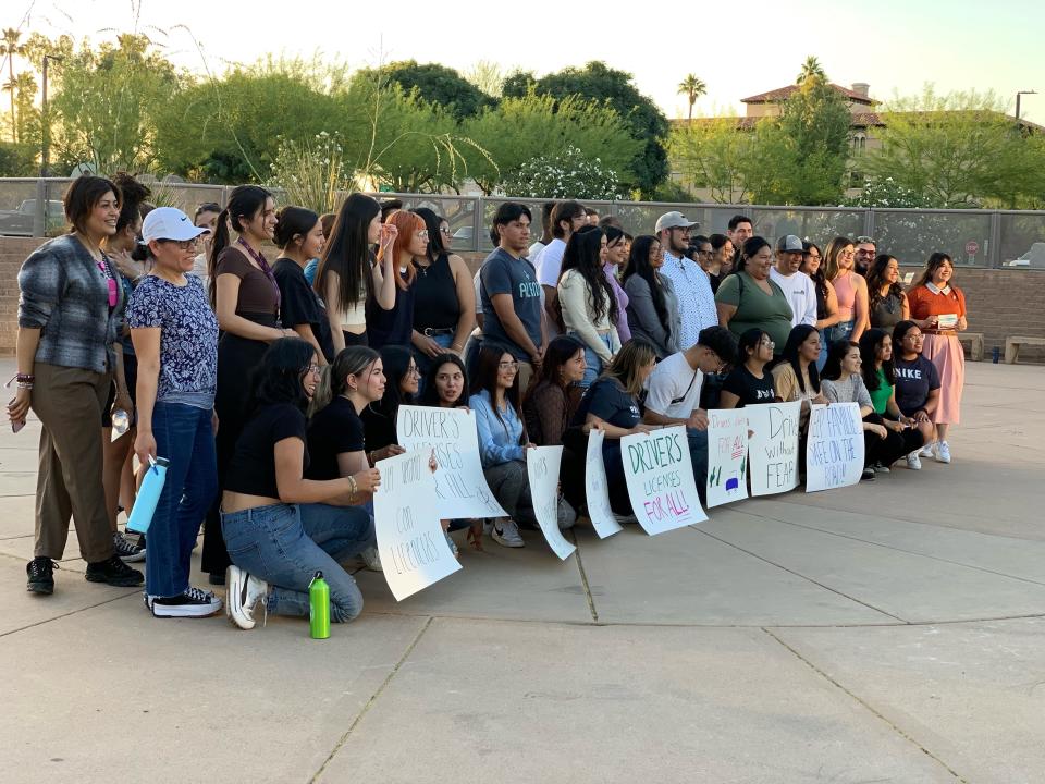 Aliento, a youth-led group based in Phoenix, said it will push for a change to Arizona law that would allow undocumented residents to apply for a driver's license.