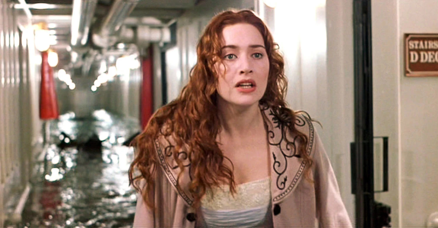 Kate Winslet as Rose in the movie 