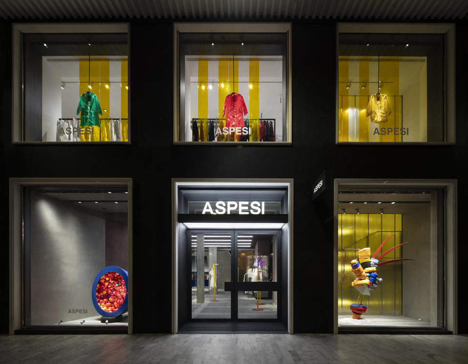 The new Aspesi store in Milan.