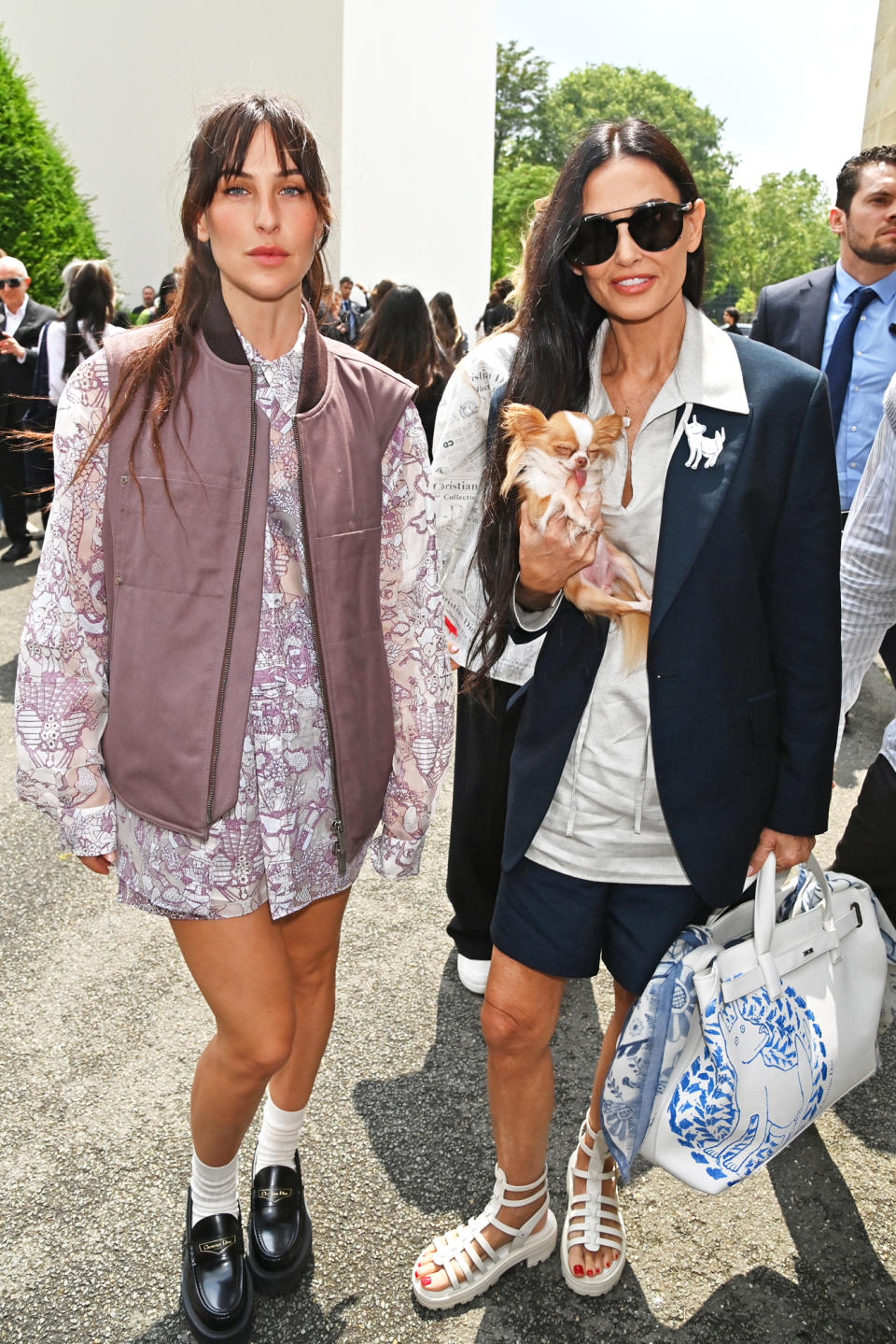 Demi Moore and Daughter Scout LaRue Willis Walk Dior Red Carpet ...