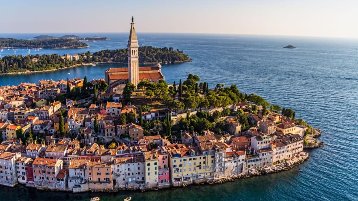 Rovinj Croatia aerial view