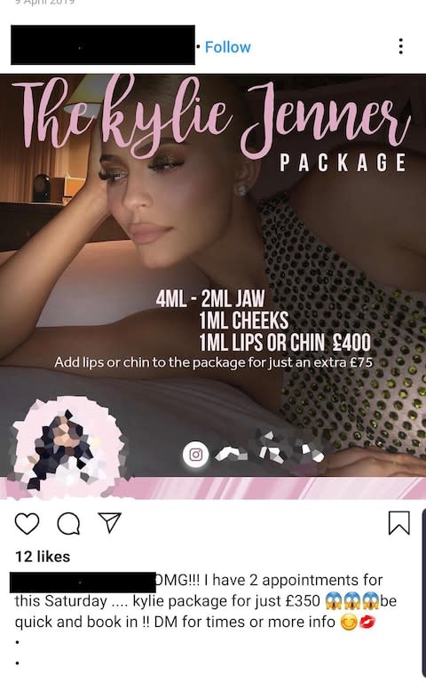 "Celebrity" packages are thought to have fueled demand - Credit: Instagram&nbsp;