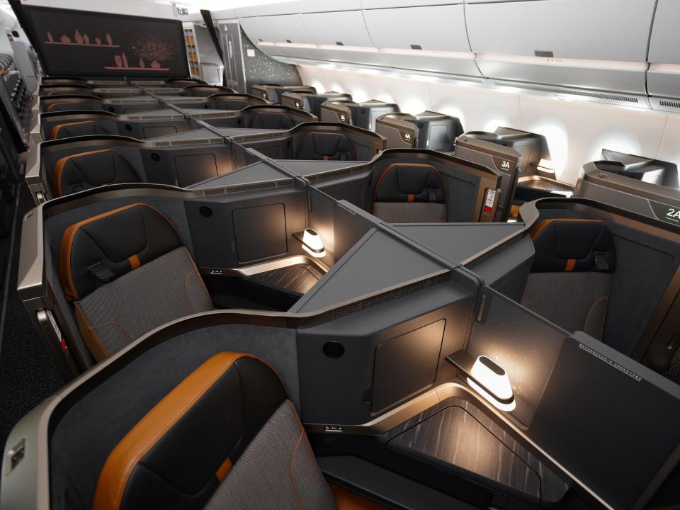 Starlux Airlines A350 business class.