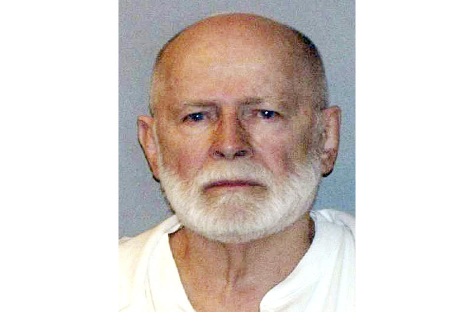FILE - This June 23, 2011, file booking photo provided by the U.S. Marshals Service shows James "Whitey" Bulger. Officials with the Federal Bureau of Prisons said Bulger died Tuesday, Oct. 30, 2018, in a West Virginia prison after being sentenced in 2013 in Boston to spend the rest of his life in prison. The death of notorious Boston mobster James “Whitey” Bulger marks the third inmate to be killed at a West Virginia federal prison in the last six months. (U.S. Marshals Service via AP, File)