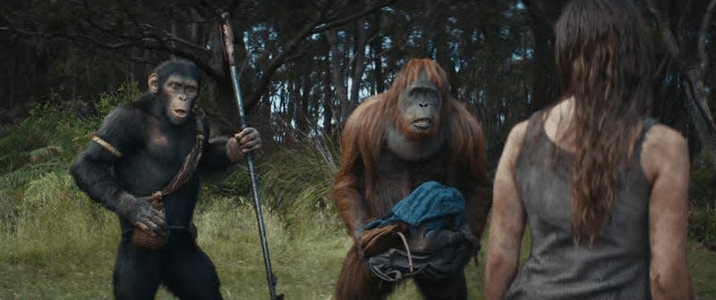 What could make the apes so shocked? - Gif: Fox