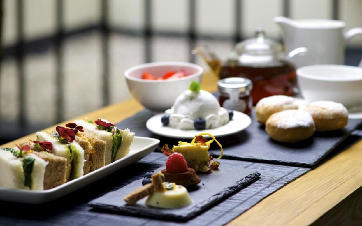 The vegan afternoon tea at London's La Suite West