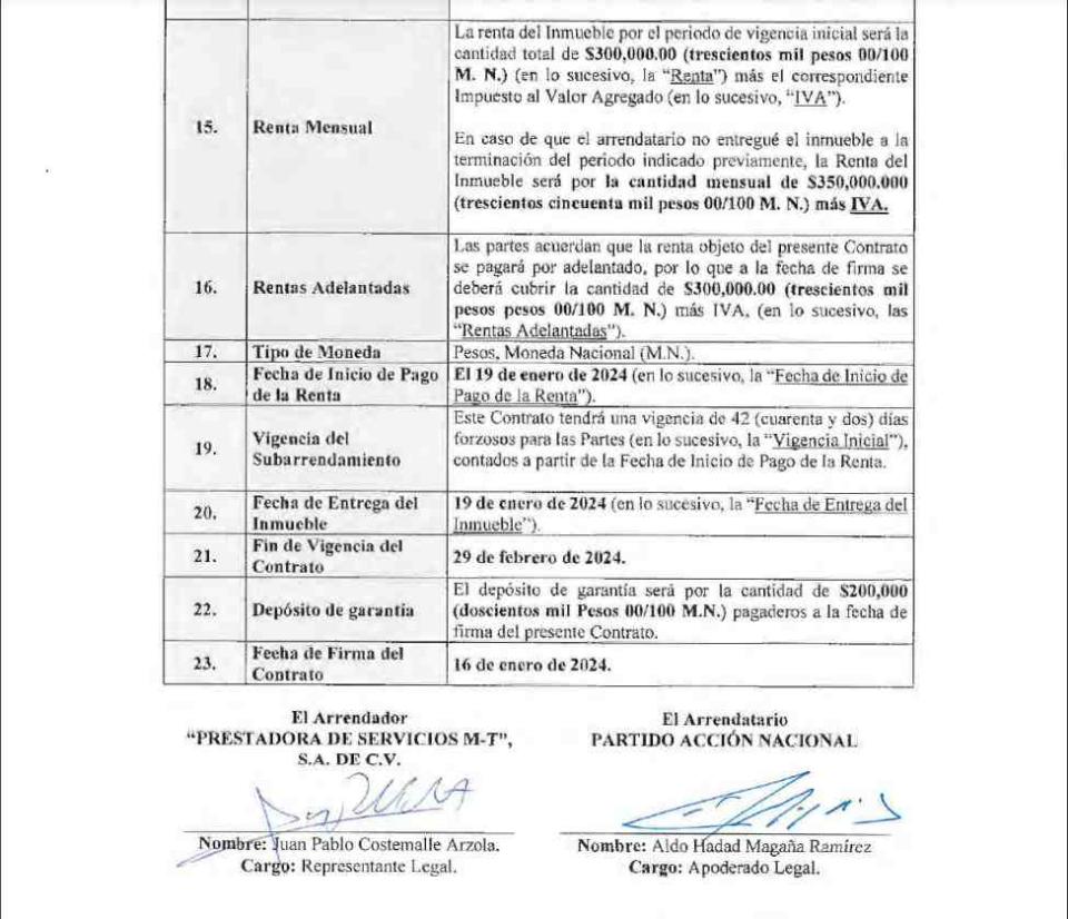 Contrato xochitl galvez