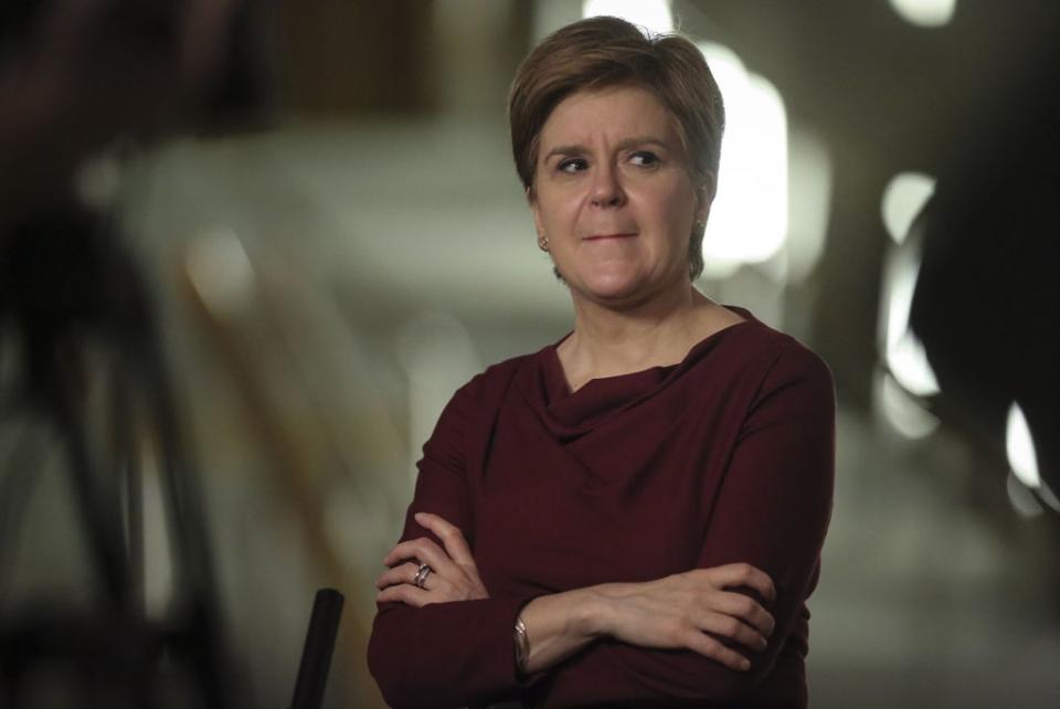 First Minister Nicola Sturgeon condemned Boris Johnson, saying he plans to ‘use refugees and asylum seekers to save his own skin’ (Fraser Bremner/Scottish Daily Mail/PA) (PA Wire)