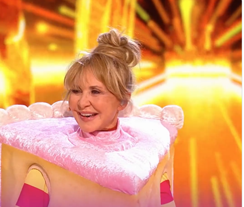 Singer Lulu was unmasked as Piece of Cake on The Masked Singer (ITV)