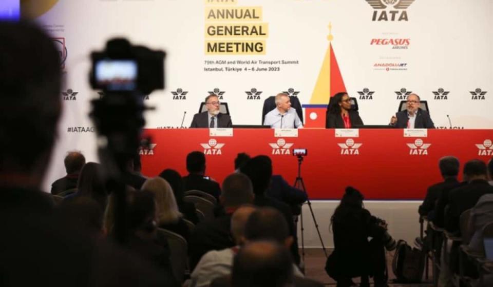 Congreso de IATA en Turquía 5 de junio. Foto: tomada del Twitter de @IATA