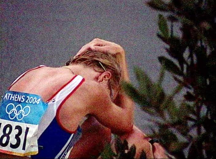 Paula Radcliffe had broken down after failing to finish the 2004 Olympic marathon in Athens (PA Media) (PA Media)