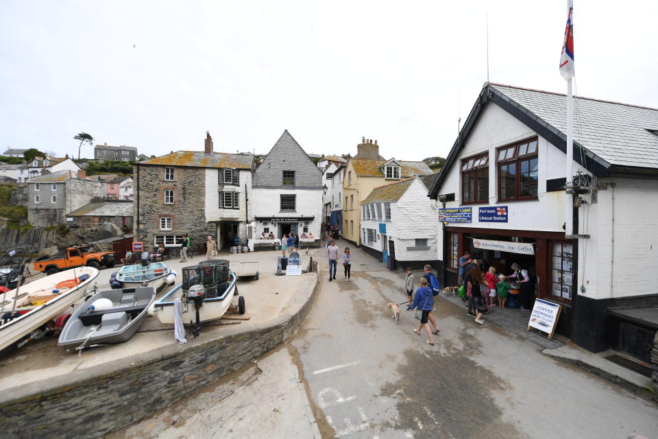 Scenes from the Cornish fishing village of Port Isaac on August 09, 2019 in Port Isaac, Cornwall, England The small village is besieged by fans of the ITV hit series every day of the year and there are even local tours of the fictitious 