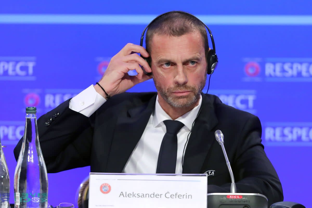 UEFA president Aleksander Ceferin says the Premier League’s success is to be applauded (Niall Carson/PA) (PA Wire)