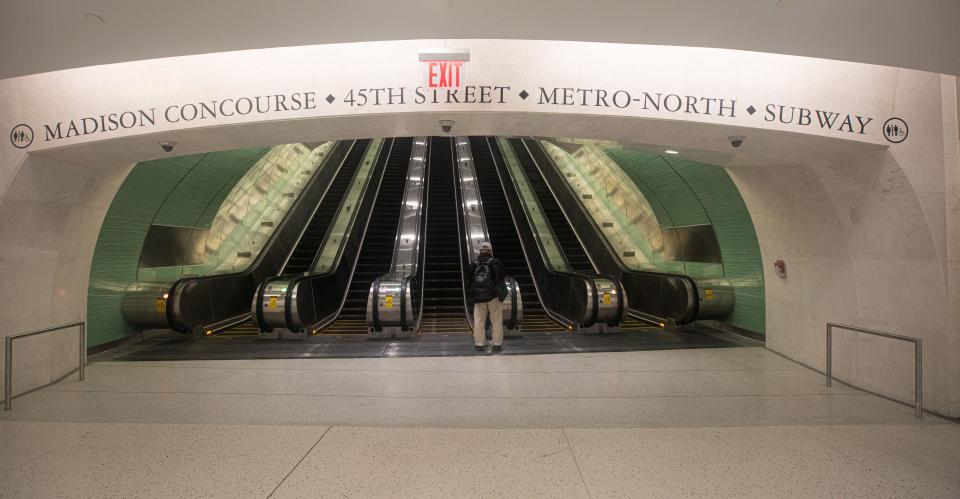 Grand Central Madison, photographed Jan. 23, 2023, the new terminal below Grand Central Terminal, offers Long Island Railroad customers a direct route to the East Side of Manhattan. The terminal, which opened on Wednesday, is 17 stories below ground level. 