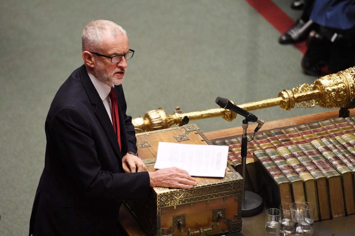 Jeremy Corbyn pictured in the Commons on Tuesday: Jessica Taylor/UK Parliament