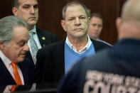 <p>Film producer Harvey Weinstein (R) stands with his lawyer Benjamin Brafman (L) inside Manhattan Criminal Court during his arraignment in Manhattan in New York, May 25, 2018. (Photo: Steven Hirsch/Pool via Reuters) </p>