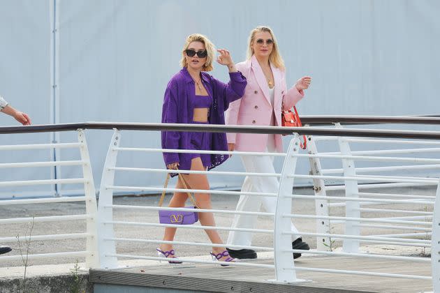 Florence Pugh is seen arriving at Venice airport during the 79th Venice International Film Festival on Sept. 5. (Photo: Jacopo Raule via Getty Images)