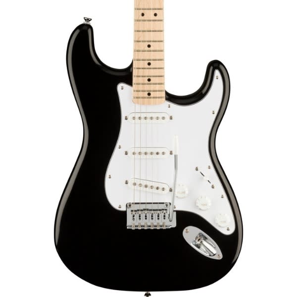 Close up of the body on a Squier Affinity Stratocaster