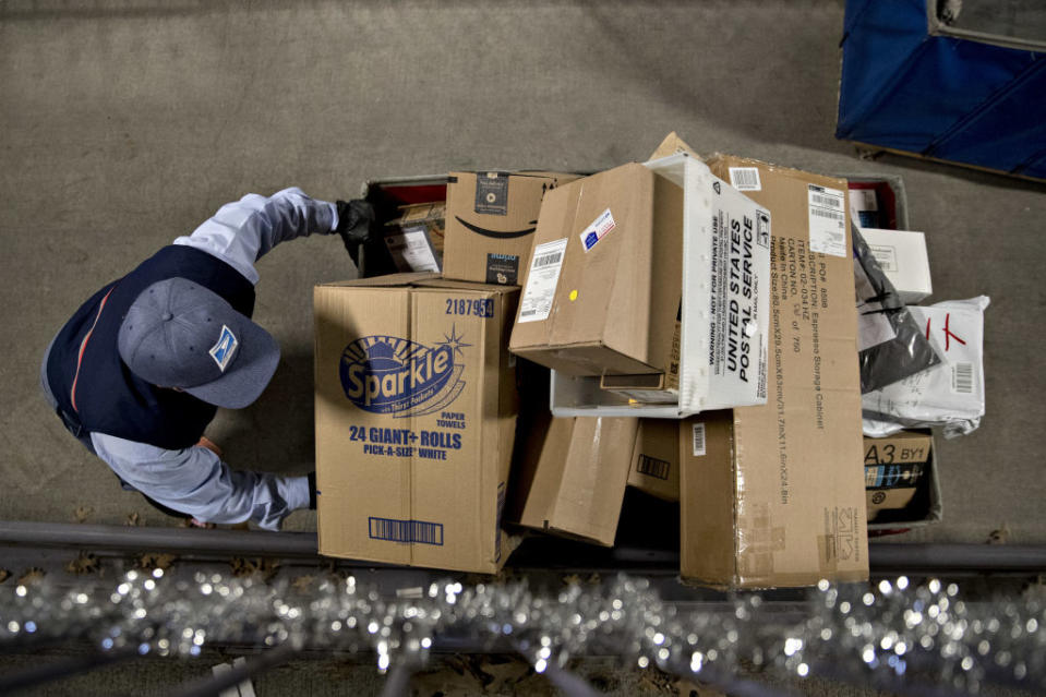 Operations At The United States Postal Service Facility During Holiday Season