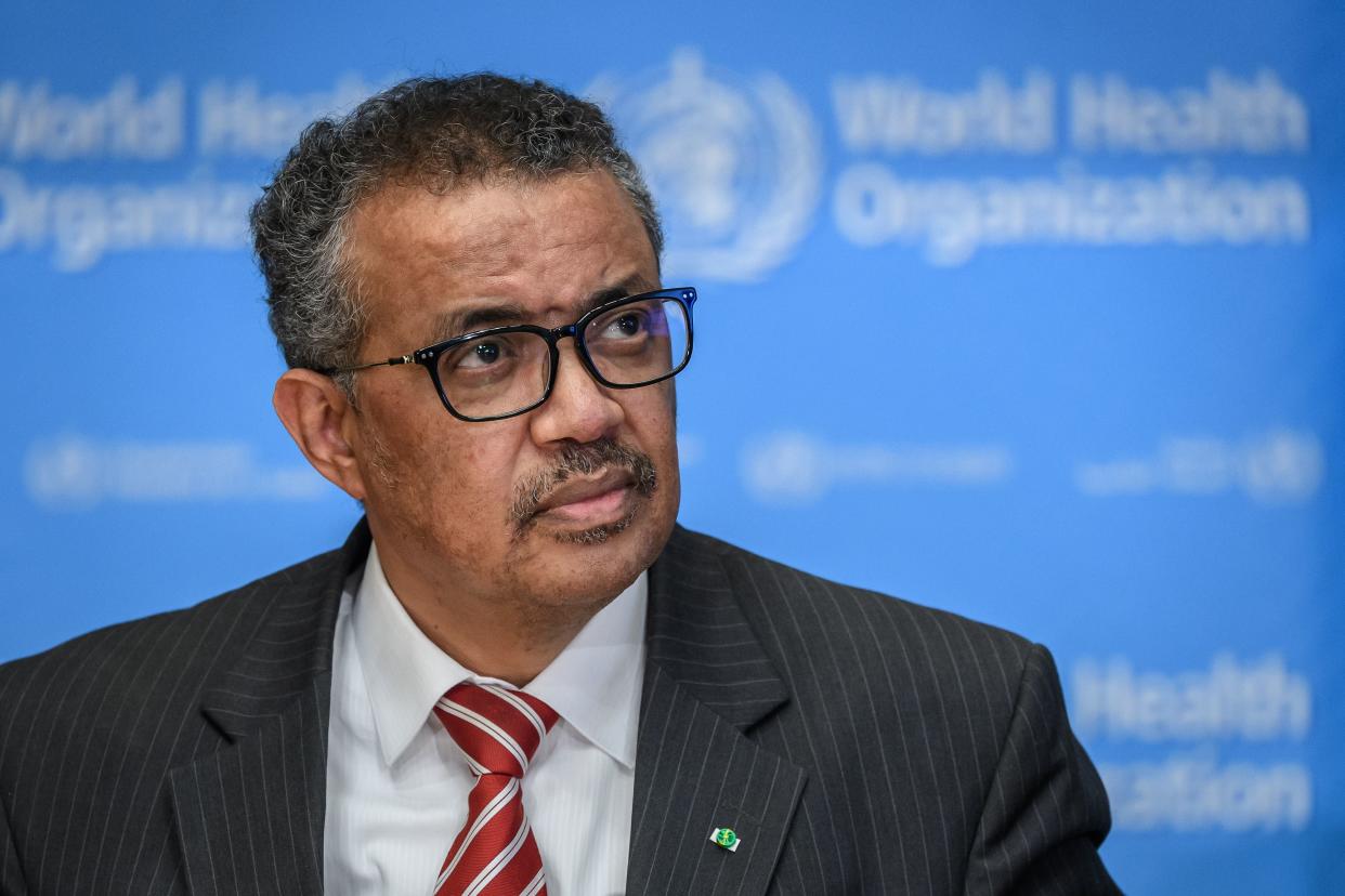 El  director general de la Organización Mundial de la Salud (OMS), Tedros Adhanom Ghebreyesus. (Foto: FABRICE COFFRINI/AFP via Getty Images)