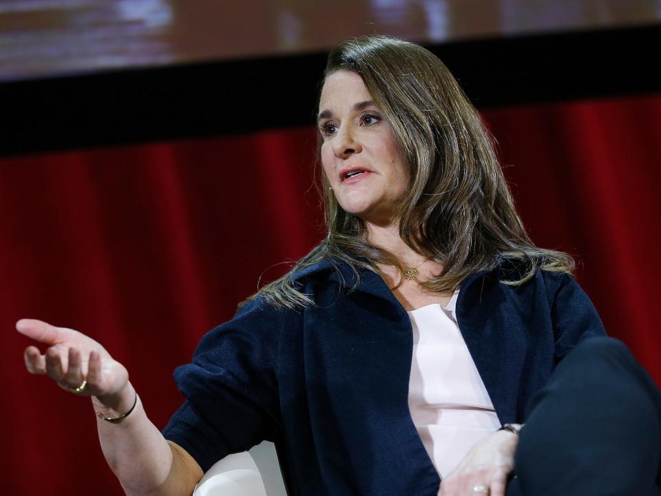 Melinda Gates speaking