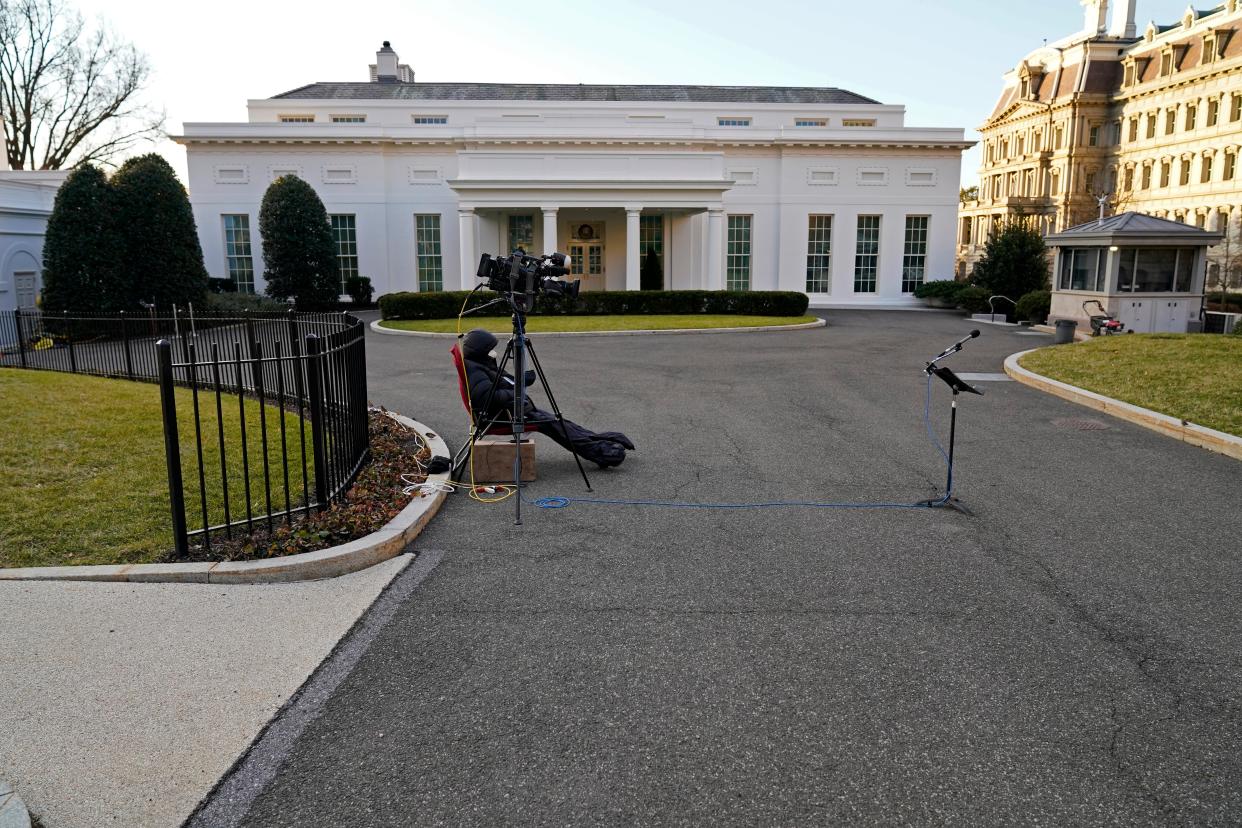 <p>West wing of the White House on Trump’s last full day in office</p> (Copyright 2021 The Associated Press. All rights reserved.)