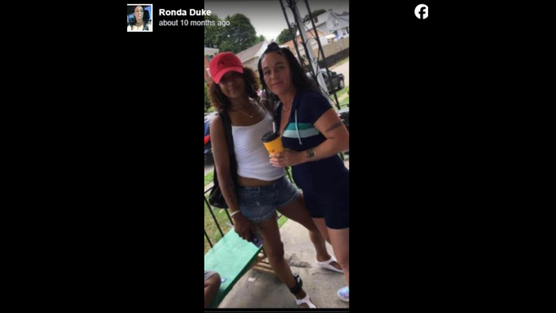 Ri'Kiah Griffie (left) with her mother, Ronda Duke.