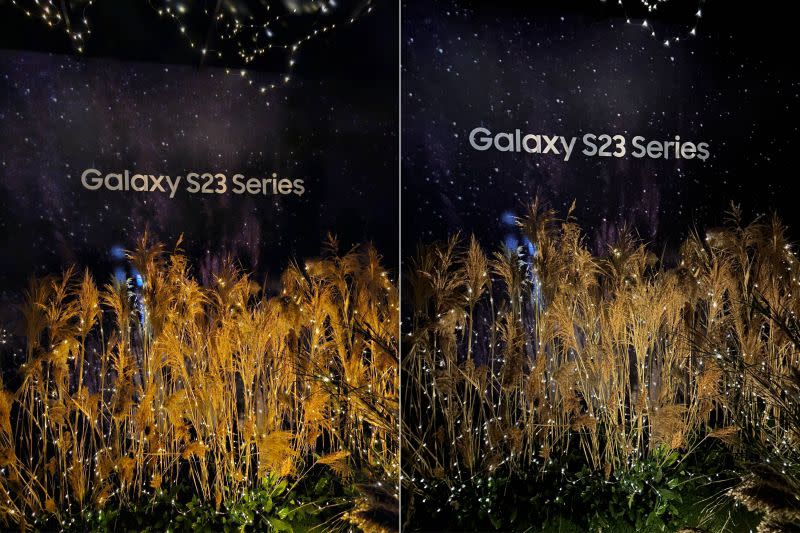 ▲低光源下的主鏡頭比較，左圖為三星Galaxy S23 Ultra，右圖為iPhone 14 Pro。 (圖／記者周淑萍攝)